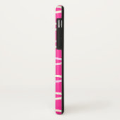 ミッドセンチュリーモダンサークル、明るい赤紫色ピンクとクリーム Case-Mate iPhoneケース (裏面/左)