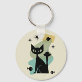 ミッドセンチュリーモダンシアトルキャット キーホルダー (裏面)