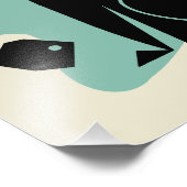 ミッドセンチュリーモダンシアトルキャット フォトプリント            (角)