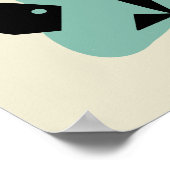 ミッドセンチュリーモダンシアトルキャット ポスター (角)