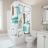 ミッドセンチュリーモダンシェイプ シャワーカーテン (インサイチュ)