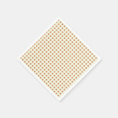 ミッドセンチュリーモダンシックなテラコッタドット スタンダードカクテルナプキン (角)