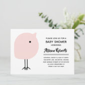 ミッドセンチュリーモダンシック赤ちゃんシャワー招待状 招待状 (スタンド正面)