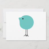 ミッドセンチュリーモダンシック赤ちゃんシャワー招待状 招待状 (裏面)