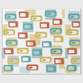 ミッドセンチュリーモダンジオポッドパターン ラッピングペーパー (フラット)