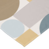 ミッドセンチュリーモダンジオメトリックブルー金ゴールド テーブルクロス (アングル)