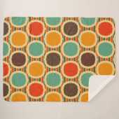 ミッドセンチュリーモダンジオメトリック5 シェルパブランケット (正面(横))