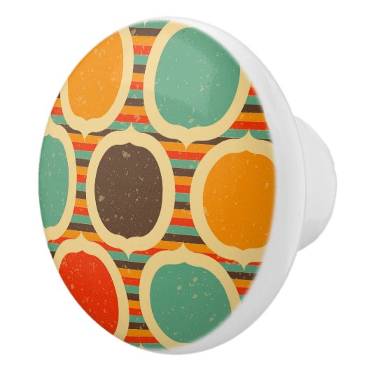 ミッドセンチュリーモダンジオメトリック5 セラミックノブ (右)