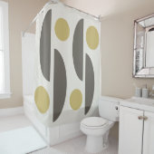 ミッドセンチュリーモダンジオ抽象芸術05 シャワーカーテン (インサイチュ)