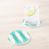 ミッドセンチュリーモダンスアーガイルサンドストーンコースター コースター (側面)