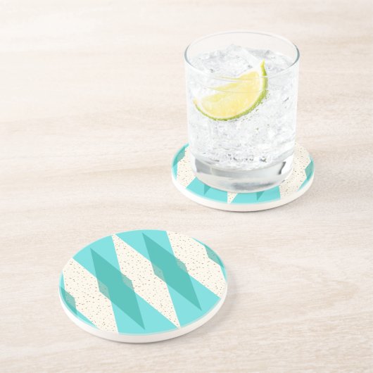 ミッドセンチュリーモダンスアーガイルサンドストーンコースター コースター (側面)