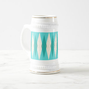 ミッドセンチュリーモダンスアーガイルタイン ビールジョッキ