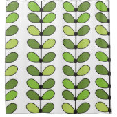 ミッドセンチュリーモダンスカンジグ葉リーンズ シャワーカーテン (正面)