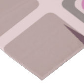 ミッドセンチュリーモダンスクウェア星ピンクパープル テーブルクロス (アングル)