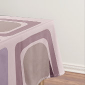 ミッドセンチュリーモダンスクウェア星ピンクパープル テーブルクロス (インサイチュ)