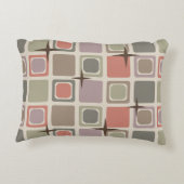 ミッドセンチュリーモダンスクウェア星数々の色 アクセントクッション (裏面)