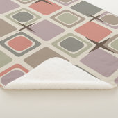 ミッドセンチュリーモダンスクウェア星数々の色 シェルパブランケット (3/4)