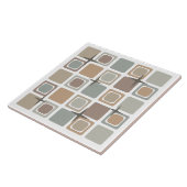 ミッドセンチュリーモダンスクエアアース タイル (側面)