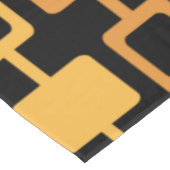 ミッドセンチュリーモダンスクエアカラムブラックオレンジ テーブルクロス (アングル)