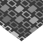 ミッドセンチュリーモダンスクエアカラムブラックグレー ショートテーブルランナー (コーナー)