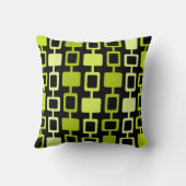 ミッドセンチュリーモダンスクエアカラムブラックチャートルーズ クッション (裏面)