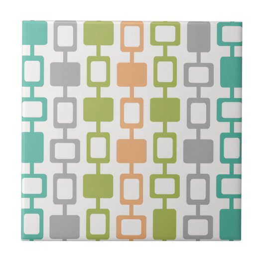 ミッドセンチュリーモダンスクエアコラム タイル (正面)