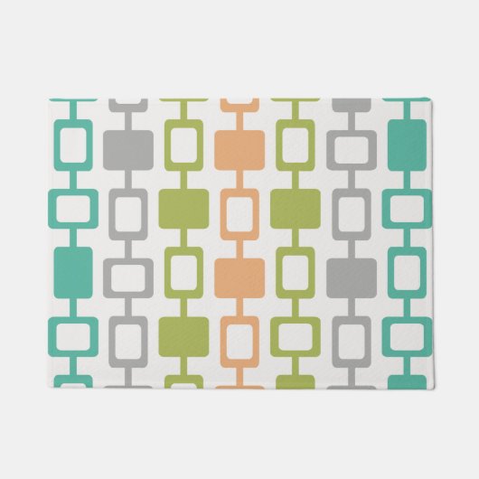 ミッドセンチュリーモダンスクエアコラム ドアマット (正面)