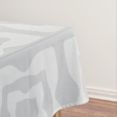 ミッドセンチュリーモダンスクエアパターンライトグレー テーブルクロス (インサイチュ)