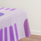 ミッドセンチュリーモダンスクエアラインライトパープル テーブルクロス (インサイチュ)