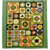 ミッドセンチュリーモダンスタイル18 シャワーカーテン (正面)