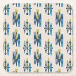 ミッドセンチュリーモダンスタイル スクエアペーパーコースター