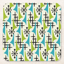 ミッドセンチュリーモダンスタイル スクエアペーパーコースター