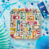 ミッドセンチュリーモダンスタイル ペーパープレート (パーティー)