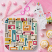 ミッドセンチュリーモダンスタイル ペーパープレート (パーティー)