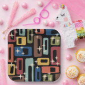 ミッドセンチュリーモダンスタイル ペーパープレート (パーティー)