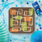 ミッドセンチュリーモダンスタイル ペーパープレート (パーティー)