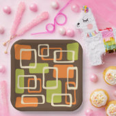 ミッドセンチュリーモダンスタイル ペーパープレート (パーティー)