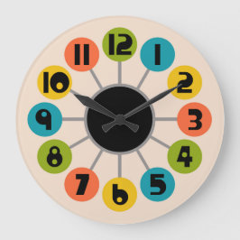 ミッドセンチュリーモダンスタイル ラージ壁時計