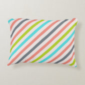 ミッドセンチュリーモダンスターストライプ(背面) アクセントクッション (裏面)