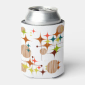 ミッドセンチュリーモダンスターバストとグローブ 缶クーラー (缶正面)