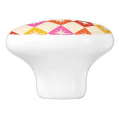 ミッドセンチュリーモダンスターバストオンレトロダイヤモンド セラミックノブ (側面)