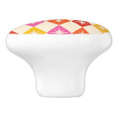 ミッドセンチュリーモダンスターバストオンレトロダイヤモンド セラミックノブ (側面)