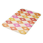 ミッドセンチュリーモダンスターバストオンレトロダイヤモンド バスマット (アングル)