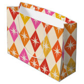 ミッドセンチュリーモダンスターバストオンレトロダイヤモンド ラージペーパーバッグ (裏面アングル)