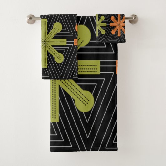 ミッドセンチュリーモダンスターバストキルト バスタオルセット (インサイチュ)