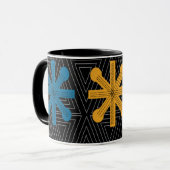 ミッドセンチュリーモダンスターバストキルト マグカップ (正面左)