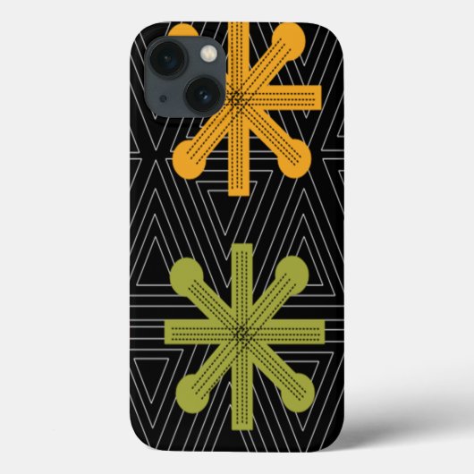 ミッドセンチュリーモダンスターバストキルト Case-Mate iPhoneケース (裏面)