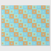 ミッドセンチュリーモダンスターバストギフトラップ ラッピングペーパー (フラット)