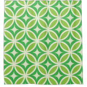 ミッドセンチュリーモダンスターバストサークル シャワーカーテン (正面)