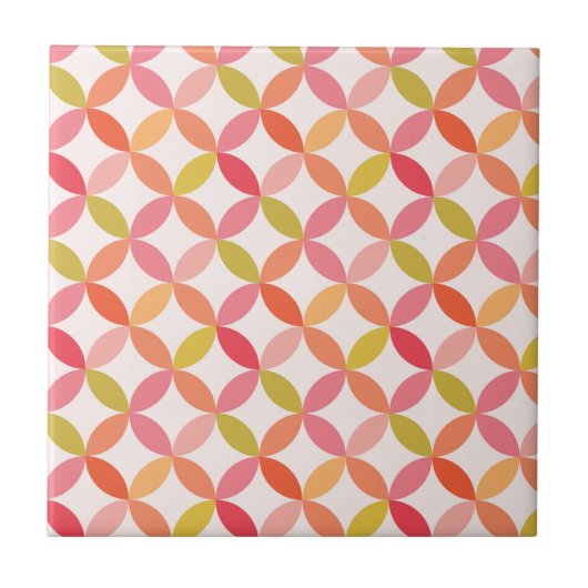 ミッドセンチュリーモダンスターバストサークル タイル (正面)